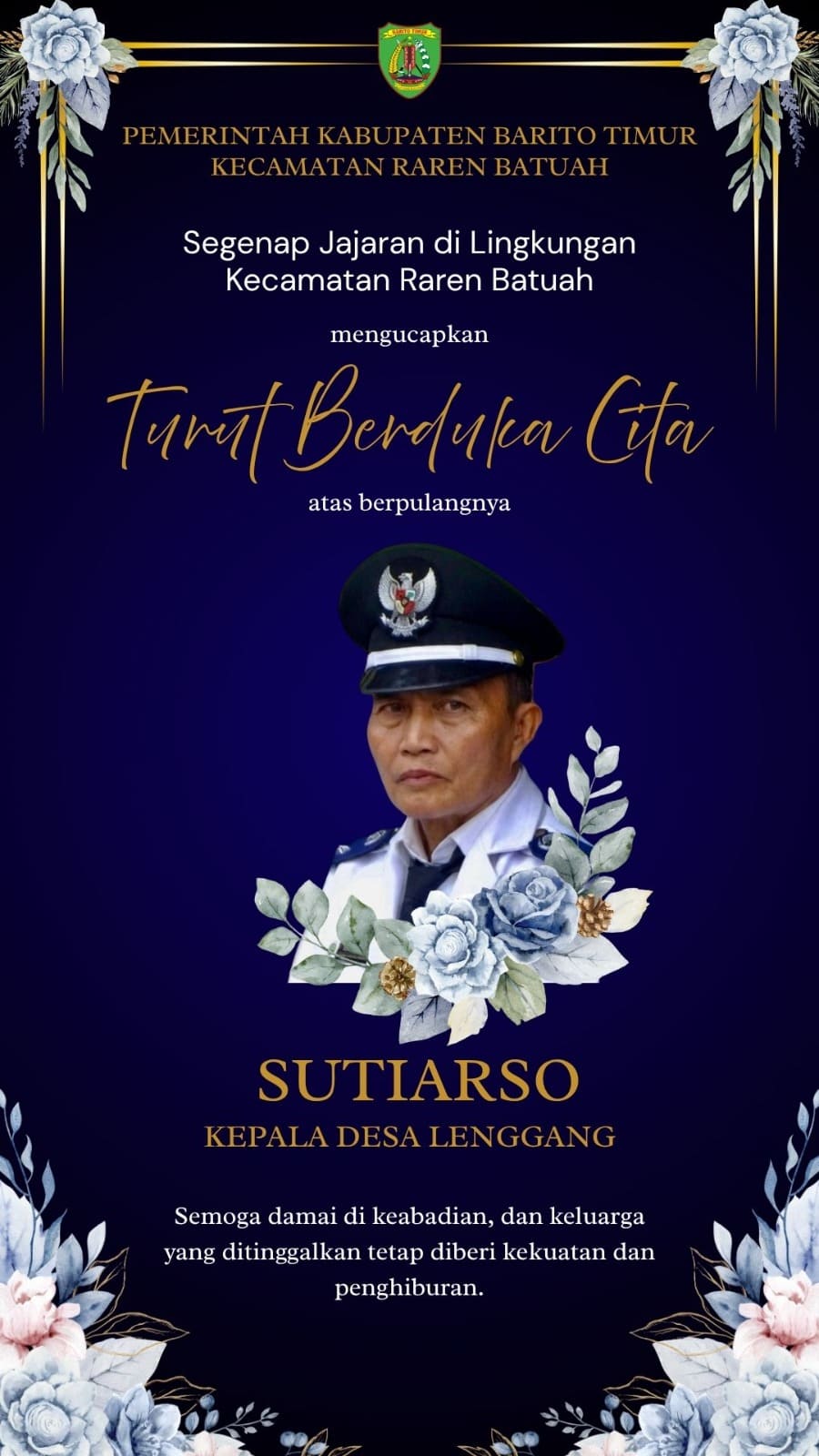 segenap-jajaran-di-lingkungan-kecamatan-raren-batuah-turut-berduka-cita-atas-berpulangnya-kepala-desa-lenggang-bpk-sutiarso-semoga-damai-di-keabadian